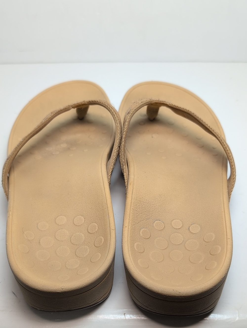 Vionic HighTide Tan platform Orthopedic thong flip flop sandal woman's size 8 - Picture 12 of 14